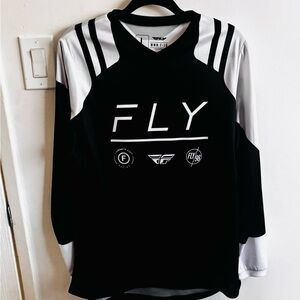 Fly Racing Black and White Jersey for men and women